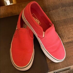 Vans Bold pink Canvas Slip-Ons